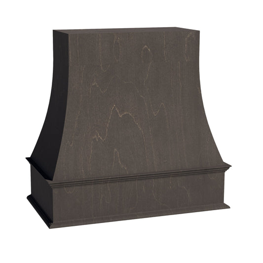 WRH3636-SDG  Wood Wall Mounted Range Hood - Shaker Style - Dark Grey   36"W x 36"H x 20-1/2"D