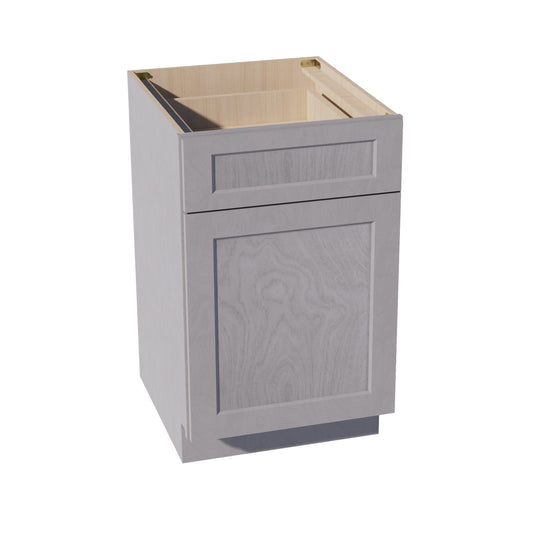 B21-SWG Base Cabinet - Shaker Style - Washed Grey   21"W x 34-1/2"H x 24"D