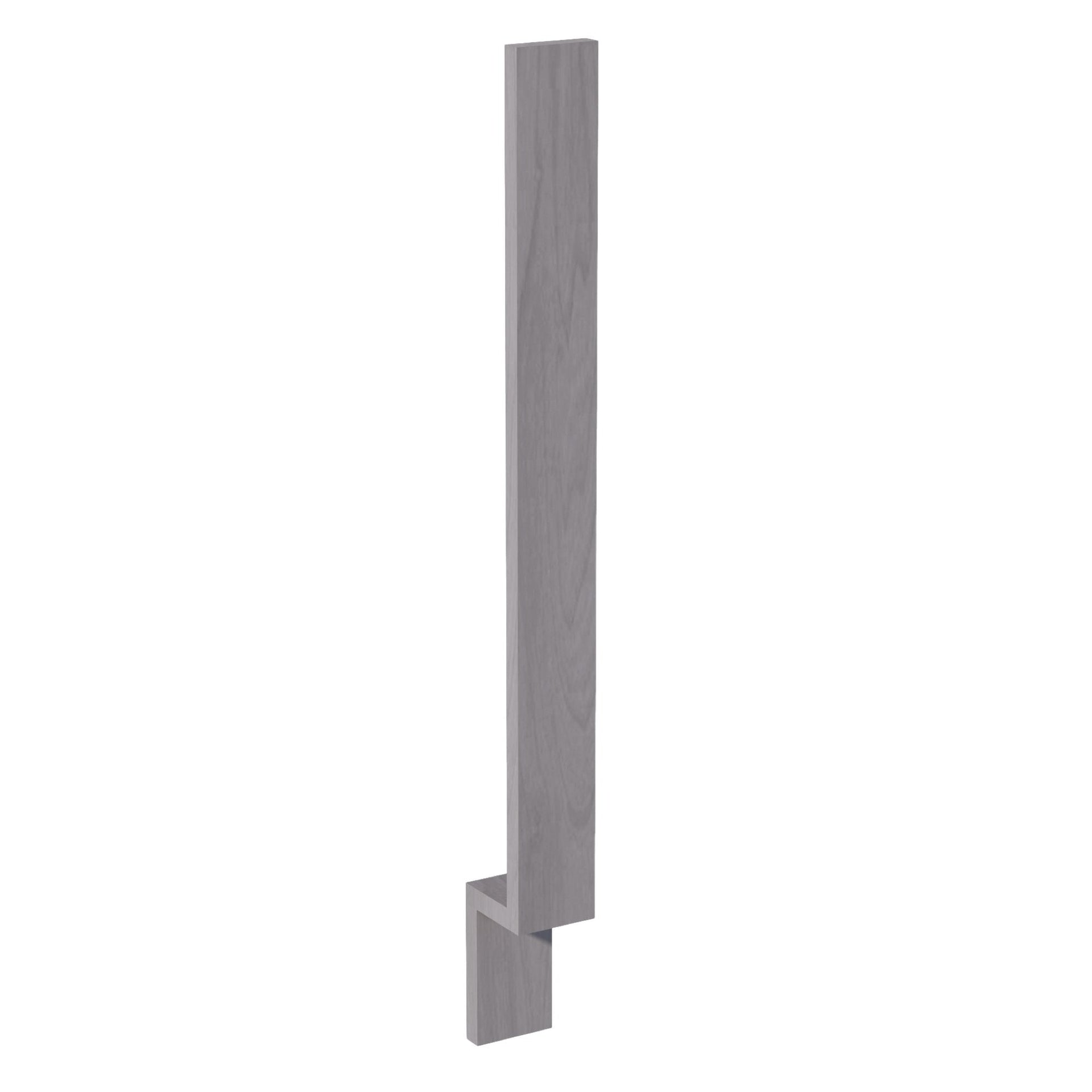 BF3-SWG Base Cabinet Filler - Shaker Style - Washed Grey   03"W x 34-1/2"H x