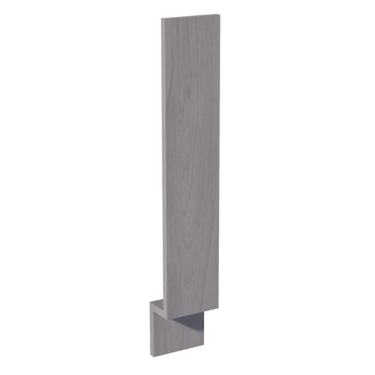 BF6-SWG Base Cabinet Filler - Shaker Style - Washed Grey   06"W x 34-1/2"H x