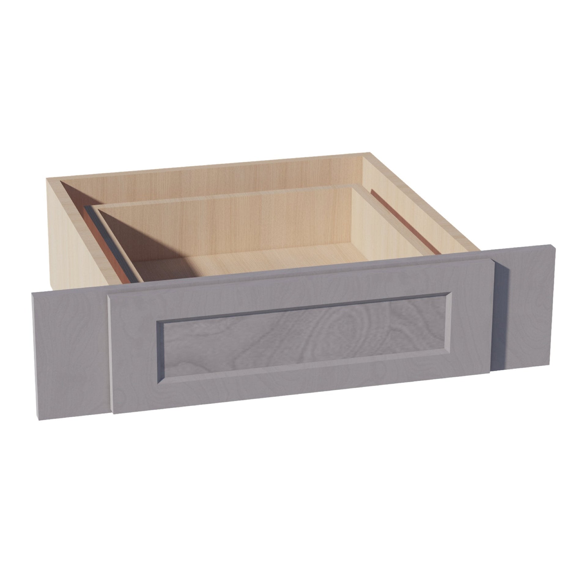 KD30-SWG Vanity Knee Drawer - Shaker Style - Washed Grey   30"W x 7-1/2"H x 21"D