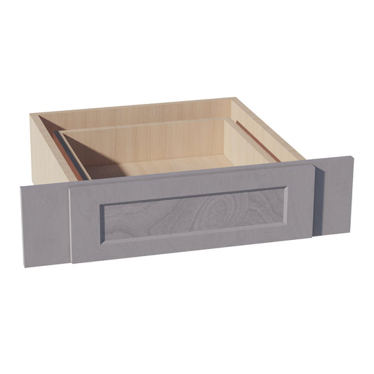 KD30-SWG Vanity Knee Drawer - Shaker Style - Washed Grey   30"W x 7-1/2"H x 21"D