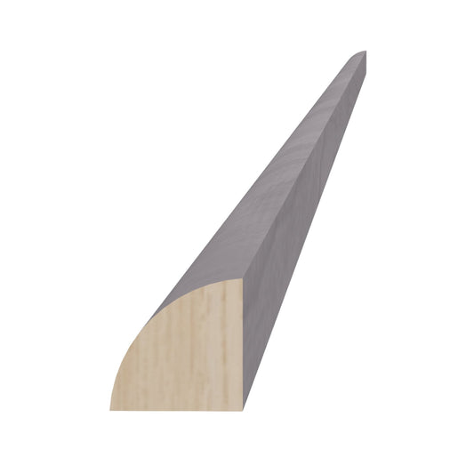QRM-SWG Quarter Round Shoe Molding - Shaker Style - Washed Grey   3/4"W x 96"H x 3/4"D