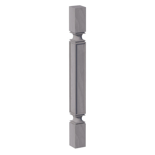 SP336-SWG Square Roman Pillar - Shaker Style - Washed Grey   03"W x 36"H x 03"D