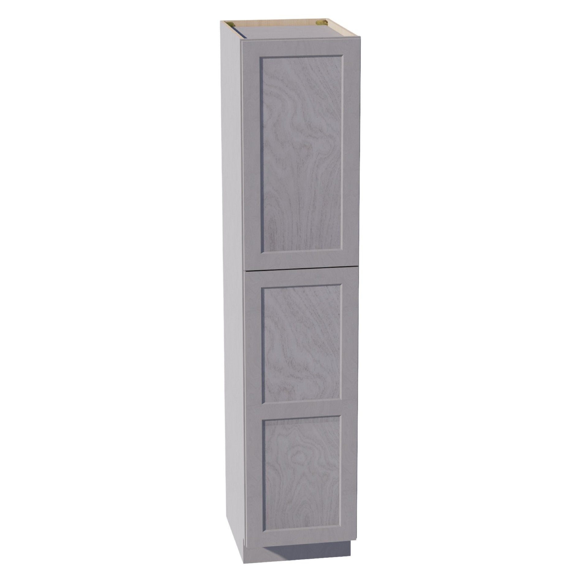 TP1884-SWG Tall Shelf Pantry Cabinet 2 Door & 6 Sheleves - Shaker Style - Washed Grey   18"W x 84"H x 24"D