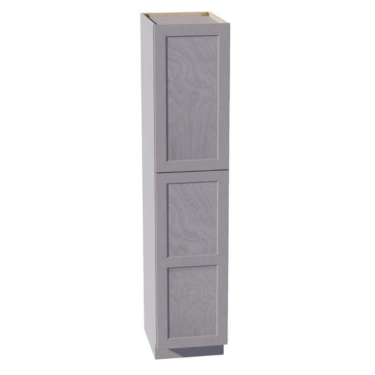 TP1884-SWG Tall Shelf Pantry Cabinet 2 Door & 6 Sheleves - Shaker Style - Washed Grey   18"W x 84"H x 24"D