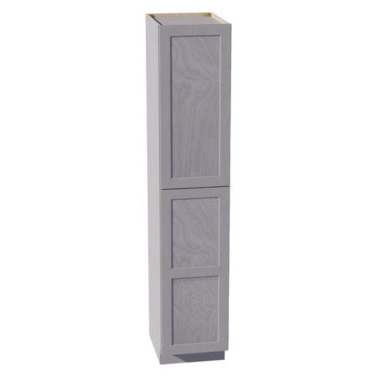 TP1890-SWG Tall Shelf Pantry Cabinet 2 Door & 6 Sheleves - Shaker Style - Washed Grey   18"W x 90"H x 24"D