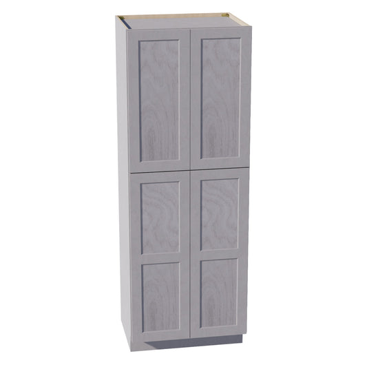 TP3084-SWG Tall Shelf Pantry Cabinet 2 Door & 6 Sheleves - Shaker Style - Washed Grey   30" W x 84"H x 24"D