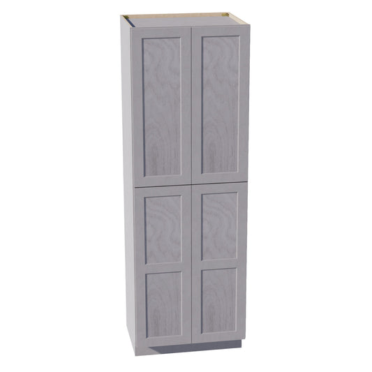 TP3090-SWG Tall Shelf Pantry Cabinet 2 Door & 6 Sheleves - Shaker Style - Washed Grey   30" W x 90"H x 24"D