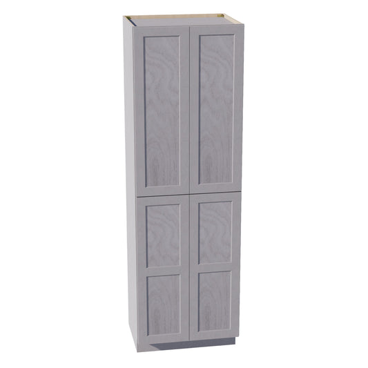 TP3096-SWG Tall Shelf Pantry Cabinet 2 Door & 6 Sheleves - Shaker Style - Washed Grey   30" W x 96"H x 24"D