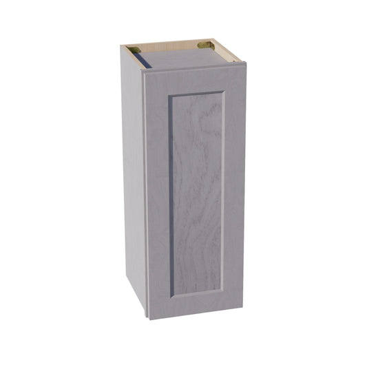 W1230-SWG Wall Cabinet 1 Door & 2 Shelves - Shaker Style - Washed Grey   12"W x 30"H x 12"D
