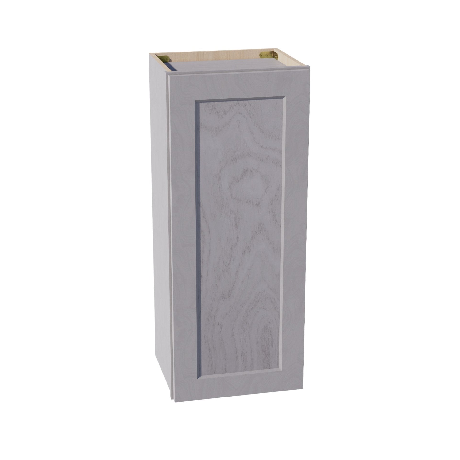 W1536-SWG Wall Cabinet 1 Door & 2 Shelves - Shaker Style - Washed Grey   15"W x 36"H x 12"D
