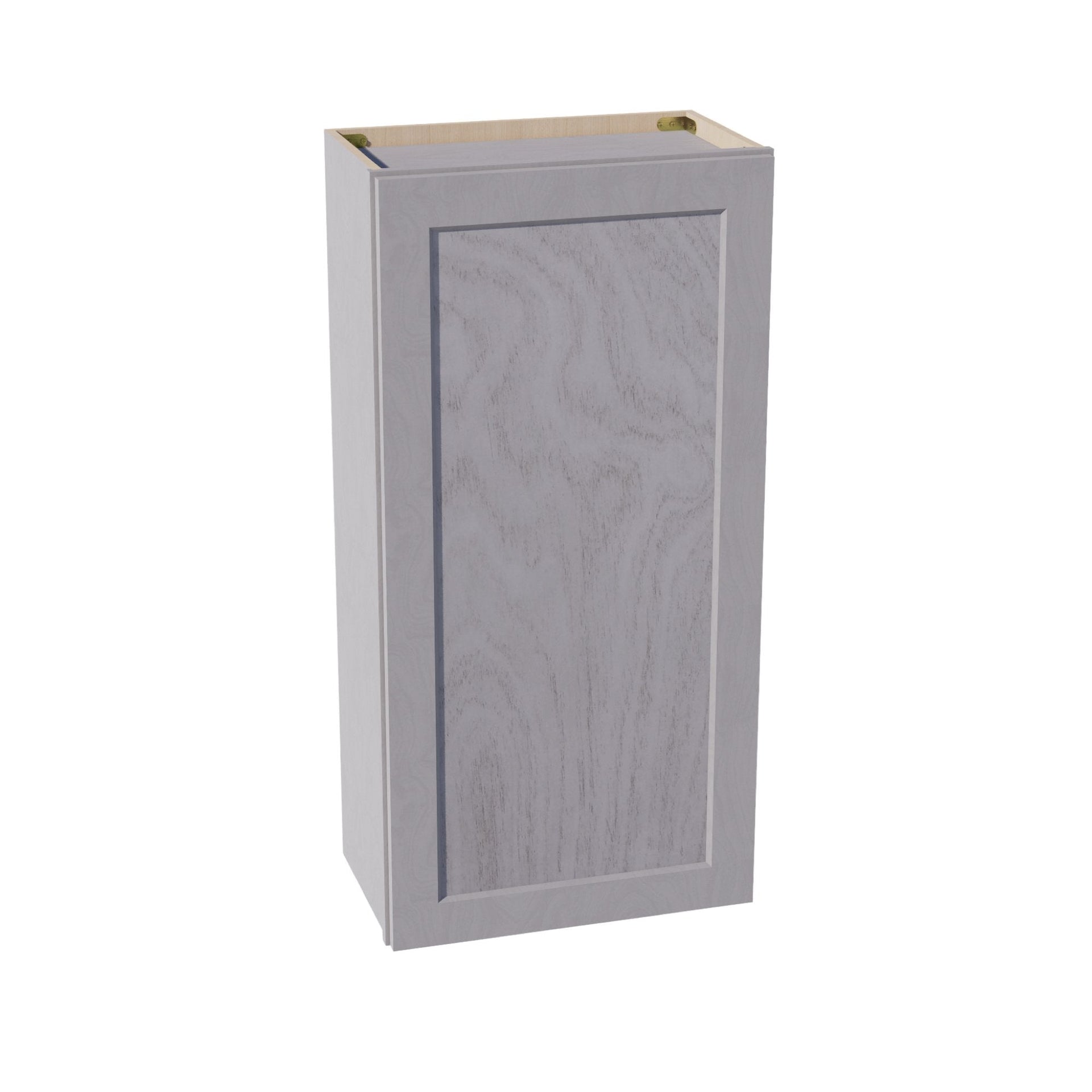 W2142-SWG Wall Cabinet 1 Door & 2 Shelves - Shaker Style - Washed Grey   21"W x 42"H x 12"D