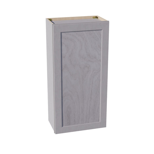 W2142-SWG Wall Cabinet 1 Door & 2 Shelves - Shaker Style - Washed Grey   21"W x 42"H x 12"D