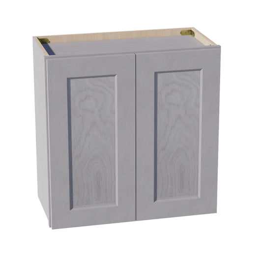 W2424-SWG Wall Cabinet 2 Doors & 2 Shelves - Shaker Style - Washed Grey   24"W x 24"H x 12"