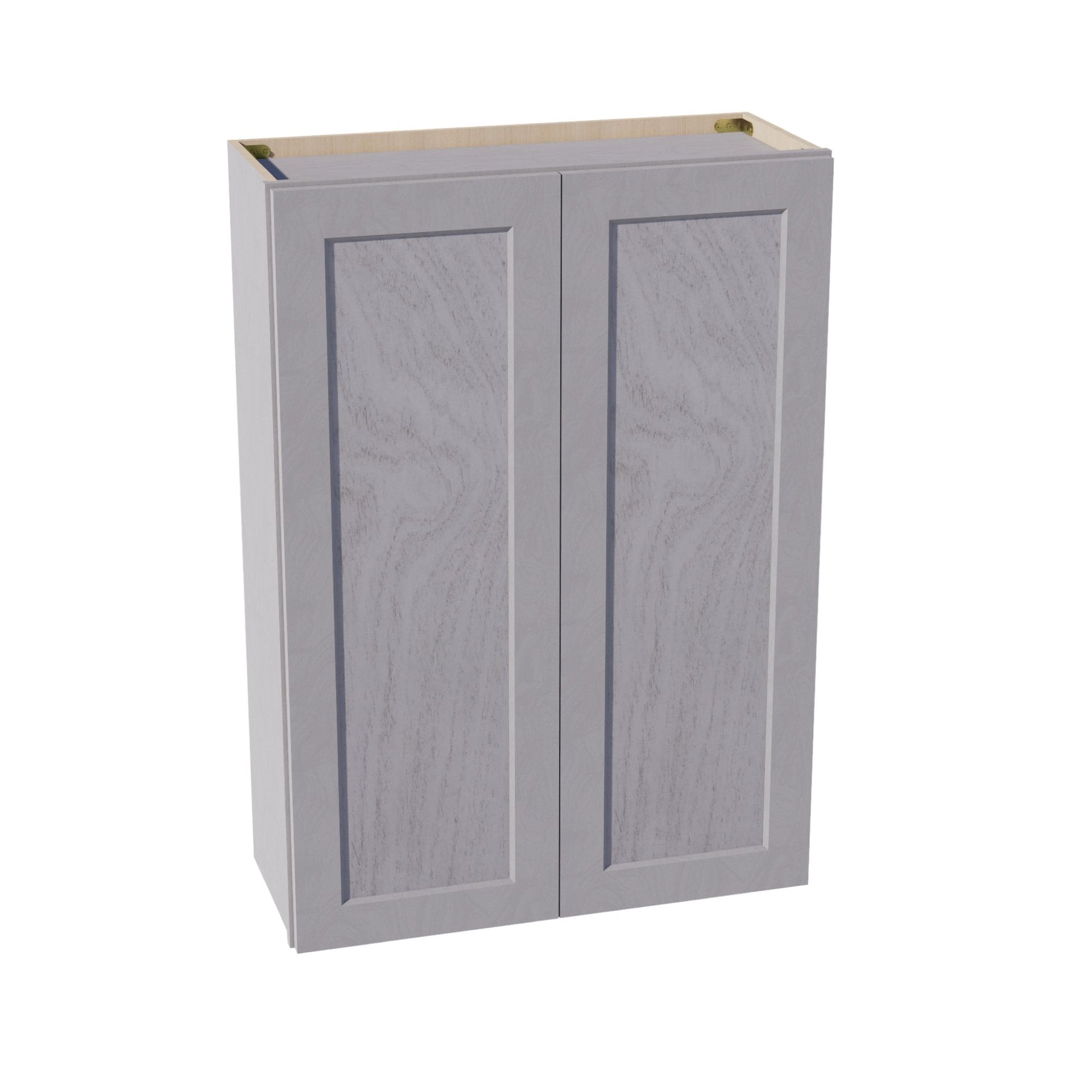 W3042-SWG Wall Cabinet 2 Doors & 2 Shelves - Shaker Style - Washed Grey   30"W x 42"H x 12"D