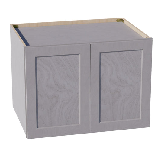 W332424-SWG Wall Cabinet 2 Doors & 2 Shelves - Shaker Style - Washed Grey   33"W x 24"H x 24"D