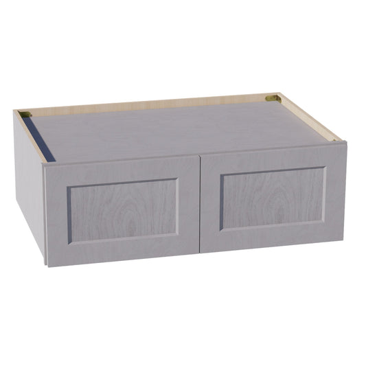 W361224-SWG Wall Cabinet 2 Doors & 2 Shelves - Shaker Style - Washed Grey   36"W x 12"H x 24"D