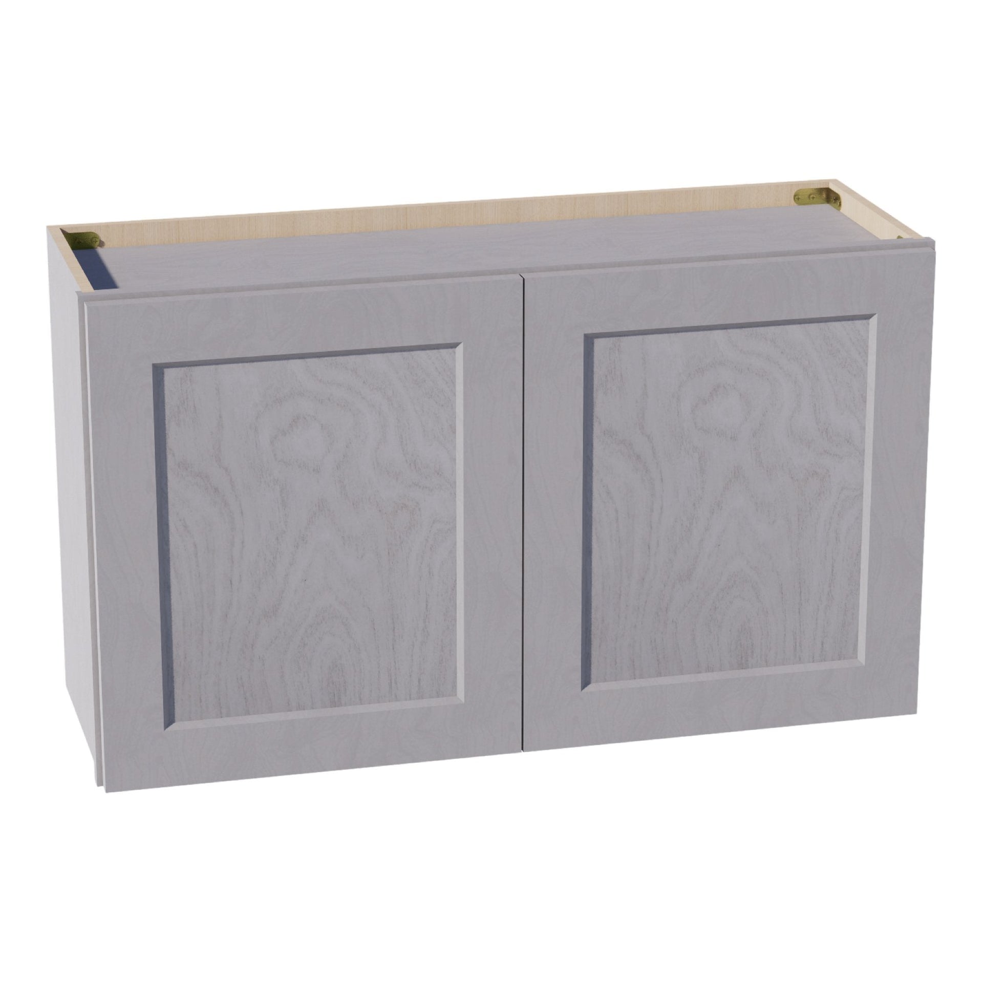 W3621-SWG Wall Cabinet 2 Doors & 2 Shelves - Shaker Style - Washed Grey   36"W x 21"H x 12"D