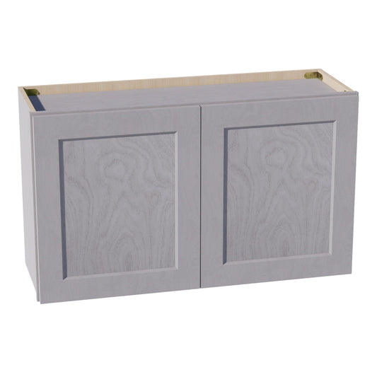 W3621-SWG Wall Cabinet 2 Doors & 2 Shelves - Shaker Style - Washed Grey   36"W x 21"H x 12"D