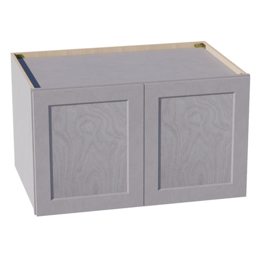 W362124-SWG Wall Cabinet 2 Doors & 2 Shelves - Shaker Style - Washed Grey   36"W x 21"H x 24"D