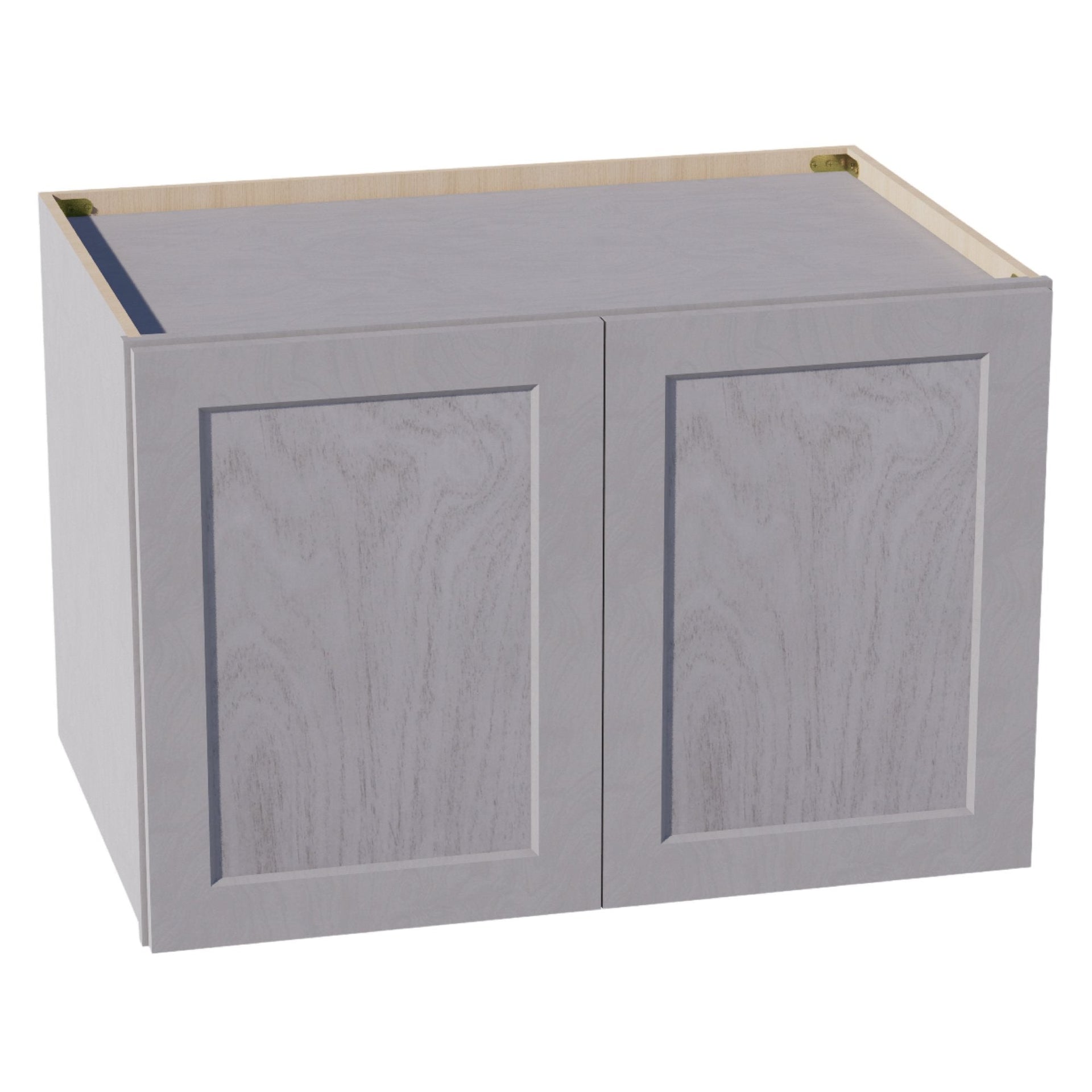 W362424-SWG Wall Cabinet 2 Doors & 2 Shelves - Shaker Style - Washed Grey   36"W x 24"H x 24"D