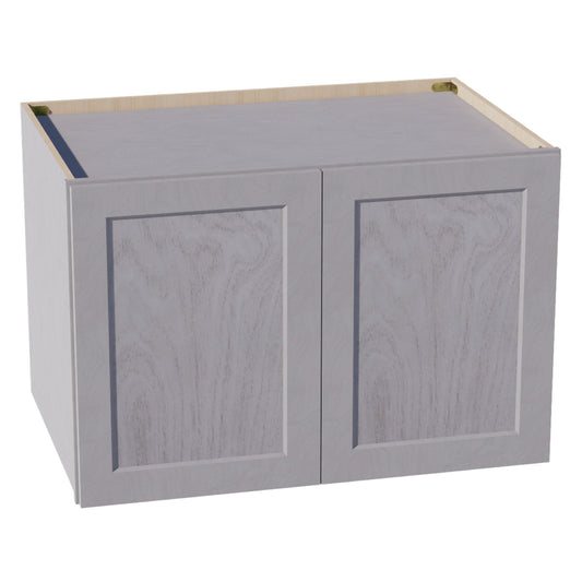 W362424-SWG Wall Cabinet 2 Doors & 2 Shelves - Shaker Style - Washed Grey   36"W x 24"H x 24"D