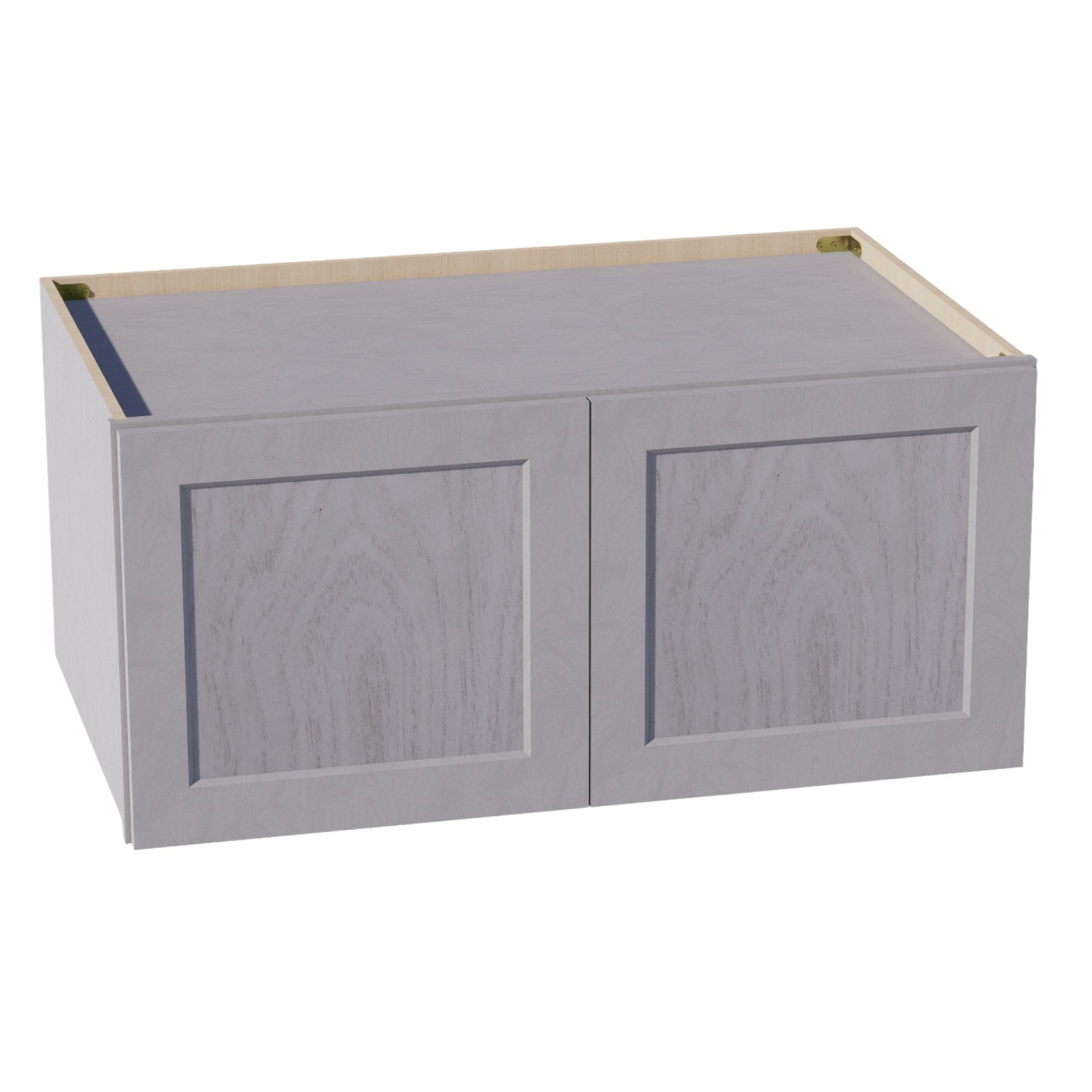 W391824-SWG Wall Cabinet 2 Doors & 2 Shelves - Shaker Style - Washed Grey   39"W x 18"H x 24"D