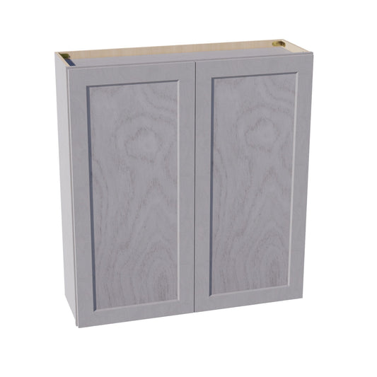 W3942-SWG Wall Cabinet 2 Doors & 2 Shelves - Shaker Style - Washed Grey   39"W x 42"H x 12"D