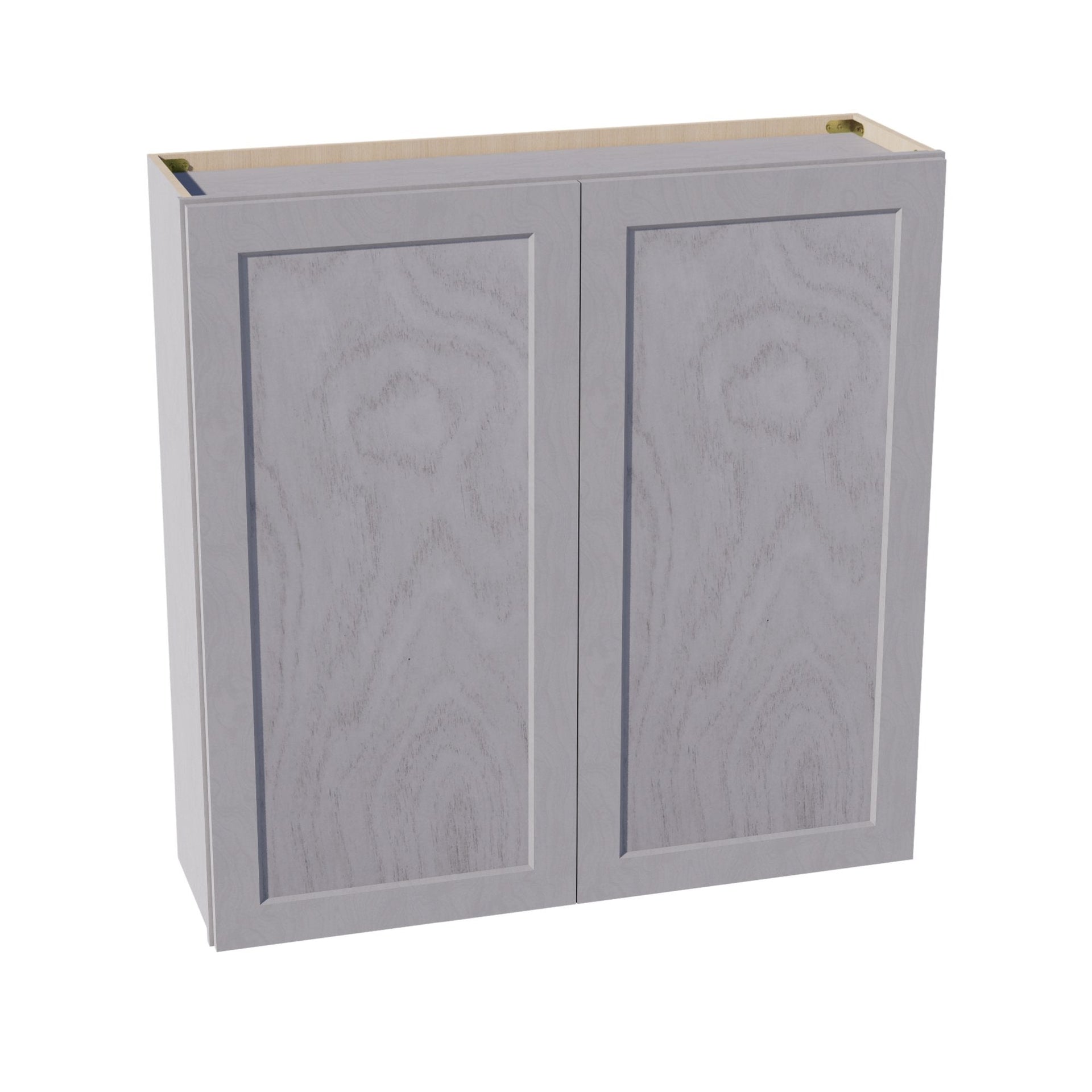 W4242-SWG Wall Cabinet 2 Doors & 2 Shelves - Shaker Style - Washed Grey   42"W x 42"H x 12"D