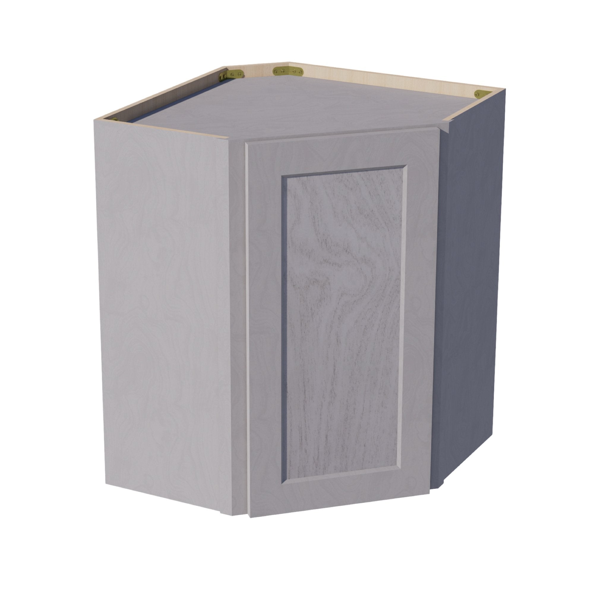 cabinet WDC2430-SLG Diagonal Wall Corner Cabinet 1 Door & 2 Shelves
