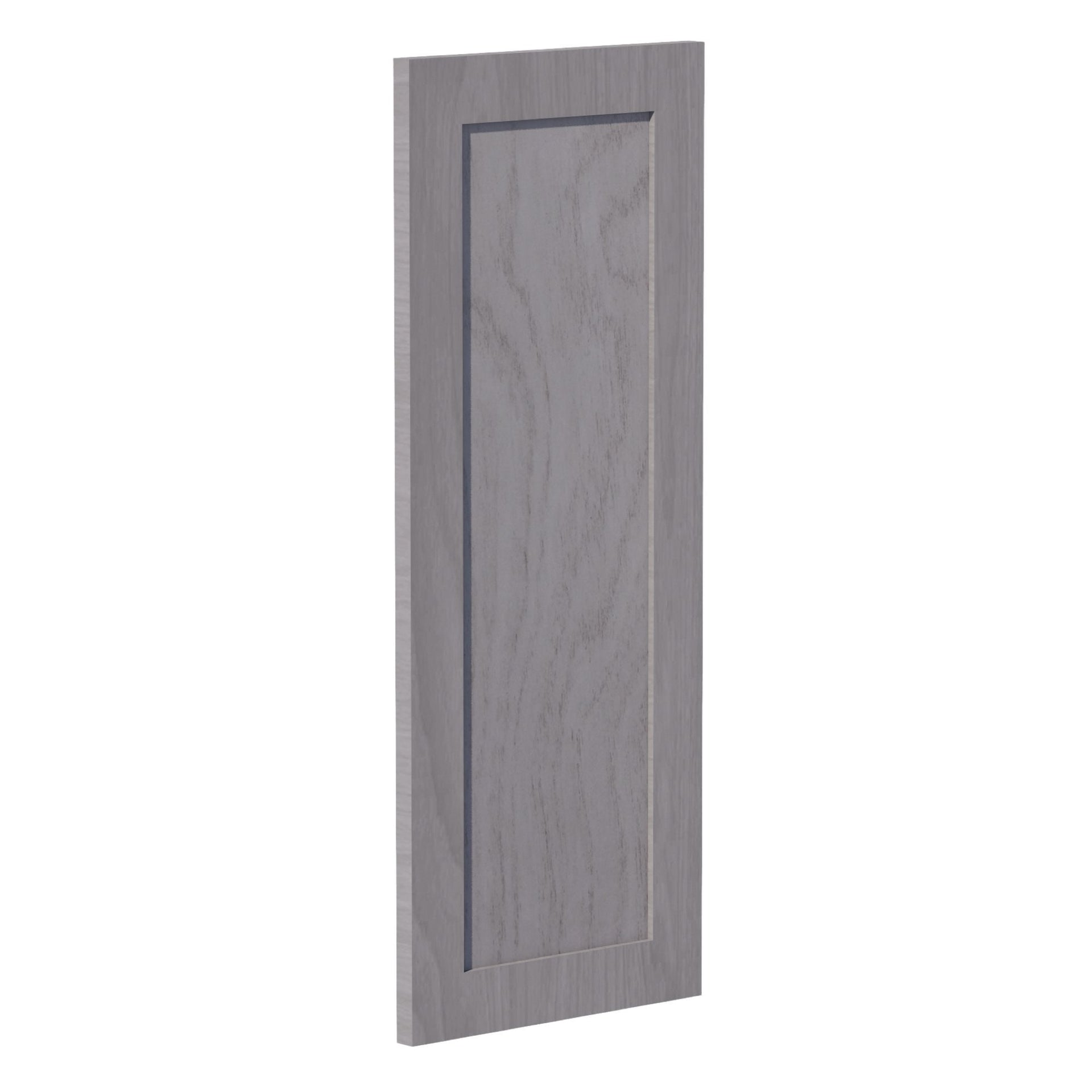 WPC2430-SWG Wall Corner Cabinet Pie Cut  1 Door & 2 Shelves  - Shaker Style - Washed Grey   11-1/2" X 11-1/2" x 30"H x 24"D