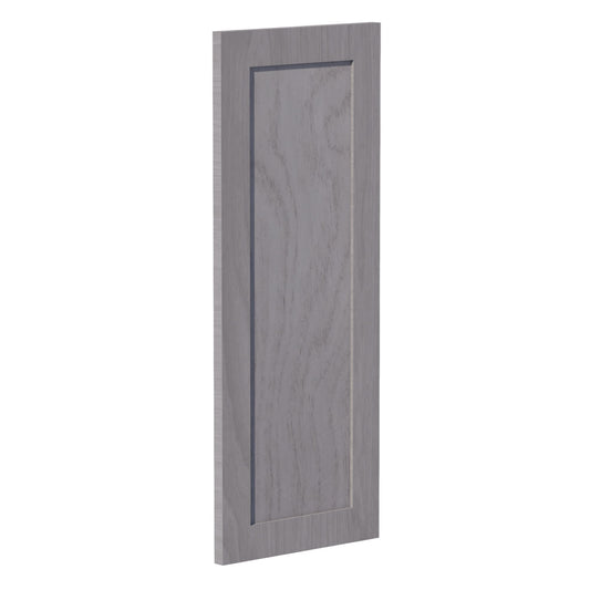 WPC2430-SWG Wall Corner Cabinet Pie Cut  1 Door & 2 Shelves  - Shaker Style - Washed Grey   11-1/2" X 11-1/2" x 30"H x 24"D