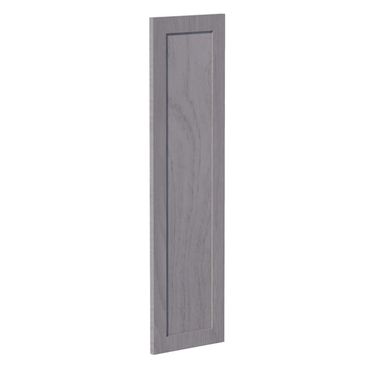 WPC2442-SWG Wall Corner Cabinet Pie Cut  1 Door & 2 Shelves  - Shaker Style - Washed Grey   11-1/2" X 11-1/2" x 42"H x 24"D