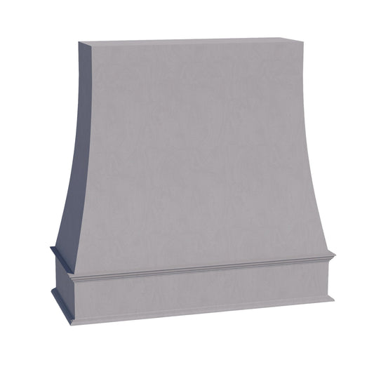 WRH4848-SWG Wood Wall Mounted Range Hood - Shaker Style - Washed Grey   48"W x 48"H x 20-1/2"D