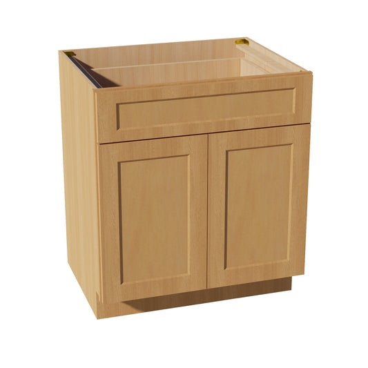 B30-ST  Base cabinet - Shaker Style - Timber   30"W x 34-1/2"H x 24"D