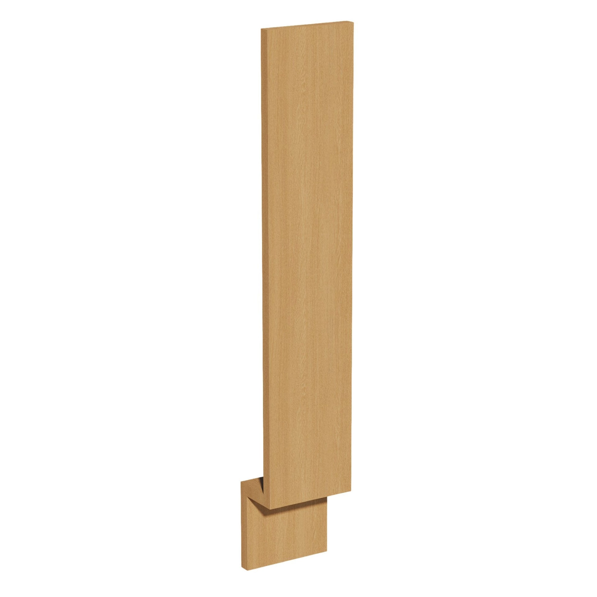 BF6-ST: Shaker Timber 6"W Base Cabinet Filler