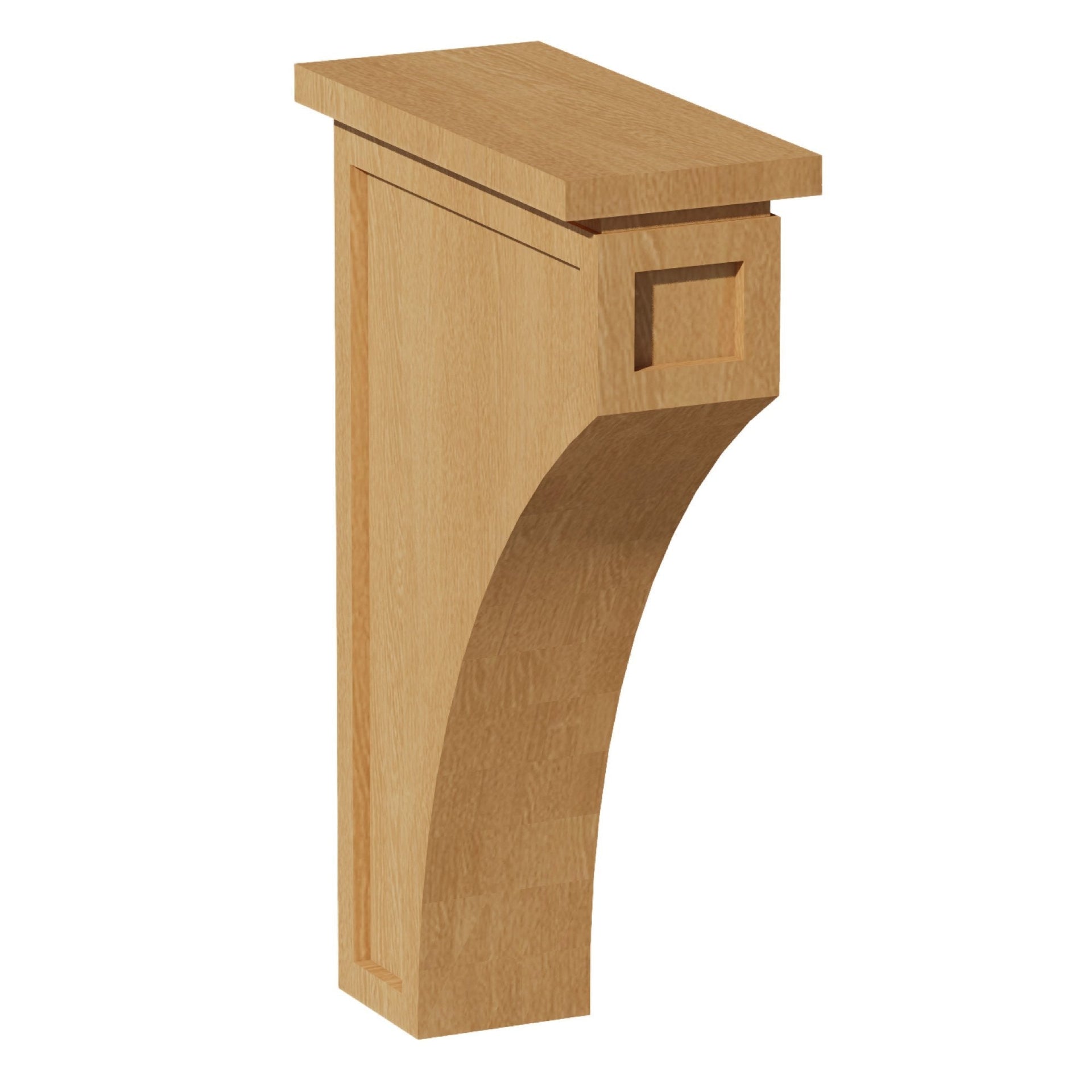 CMCB-ST: Shaker Timber 3-1/2"W x 12-1/4"H x 08"D Extra Large Corbel
