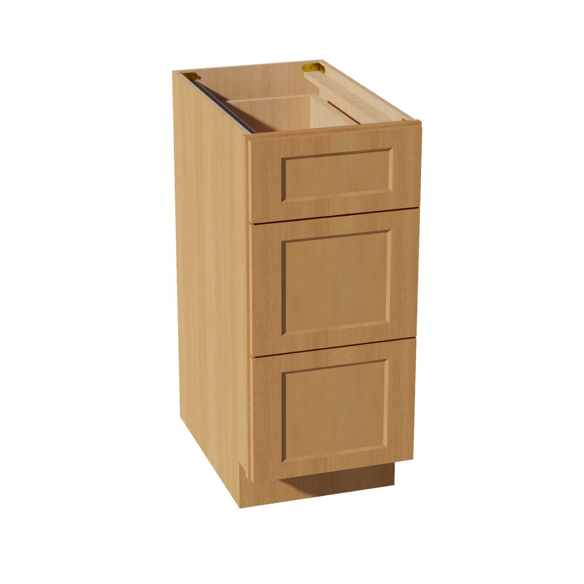 DB15-ST  Base Cabinet 3 Drawers - Shaker Style - Timber   15"W x 34-1/2"H x 24"D