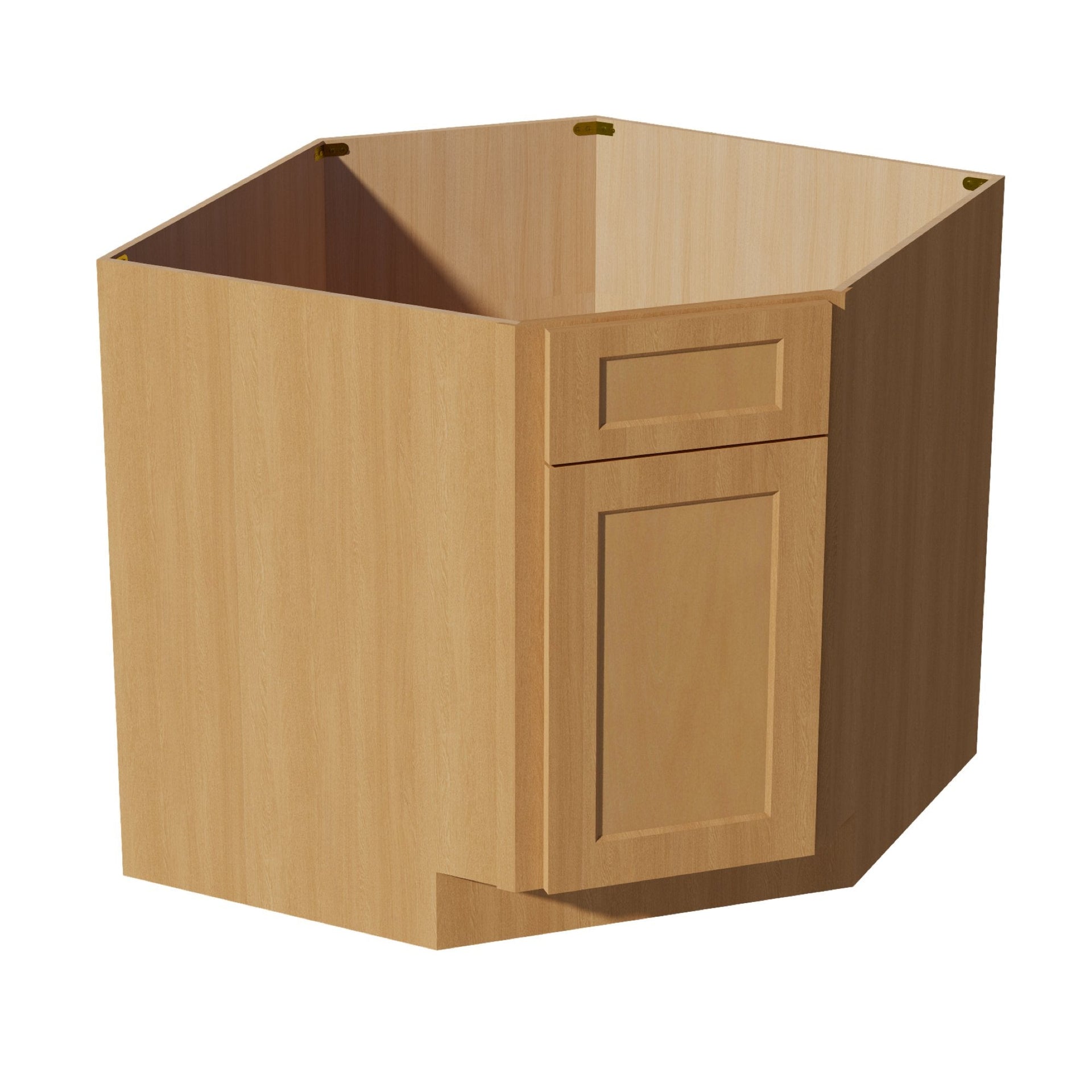 DSB36-ST  Base Cabinet 1 Door 1 False Drawer Corner Sink - Shaker Style - Timber   18"W x 34-1/2"H x 24"D