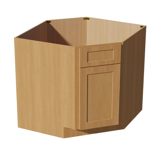 DSB36-ST  Base Cabinet 1 Door 1 False Drawer Corner Sink - Shaker Style - Timber   18"W x 34-1/2"H x 24"D