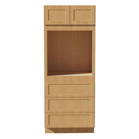 OC3384-ST  Tall Oven 2 Door & 3 Drawers Cabinet - Shaker Style - Timber   33"W x 84"H x 24"D