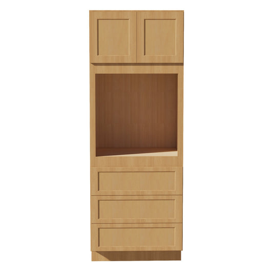 OC3390-ST  Tall Oven 2 Door & 3 Drawers Cabinet - Shaker Style - Timber   33"W x 90"H x 24"D