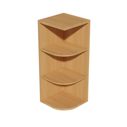 OE1230-ST  Wall End 4 Shelf Cabinet - Shaker Style - Timber   12"W x 30"H x 12"D