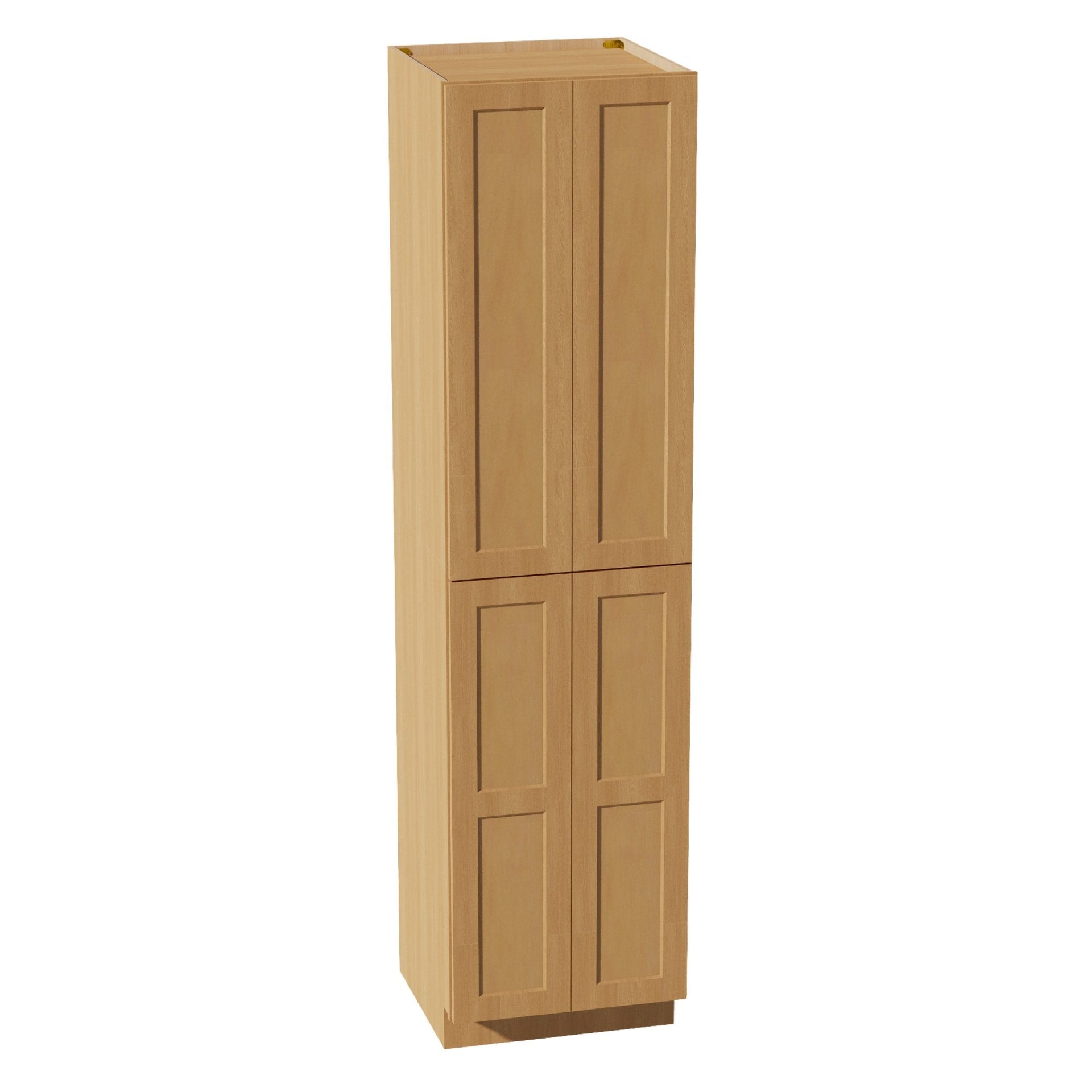 TP2496-ST  Tall Shelf Pantry Cabinet 4 Door & 6 Sheleves - Shaker Style - Timber   24" W x 96"H x 24"D