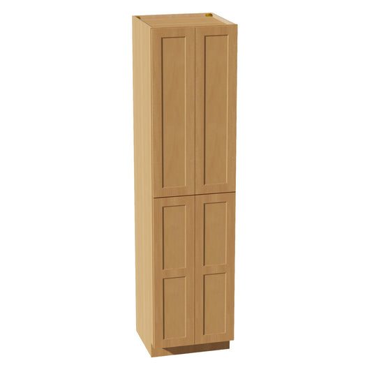 TP2496-ST  Tall Shelf Pantry Cabinet 4 Door & 6 Sheleves - Shaker Style - Timber   24" W x 96"H x 24"D