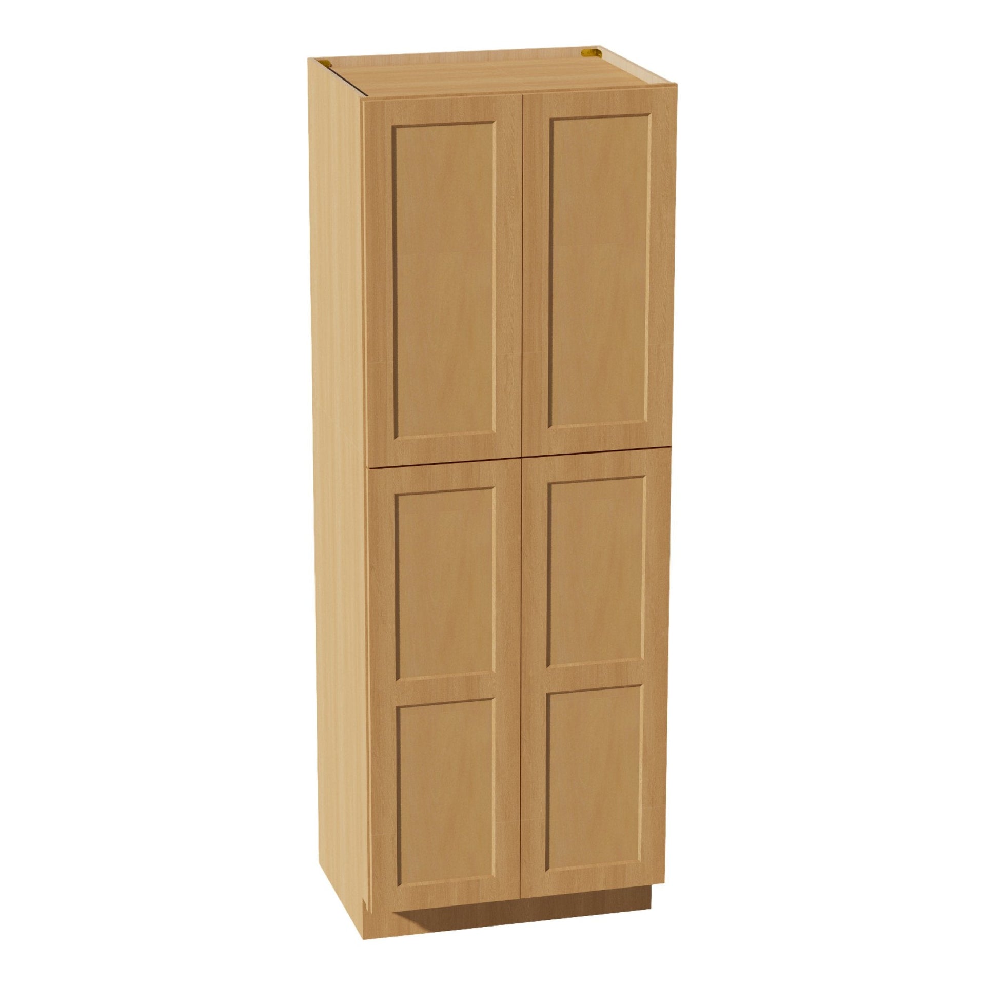 TP3084-ST  Tall Shelf Pantry Cabinet 2 Door & 6 Sheleves - Shaker Style - Timber   30" W x 84"H x 24"D
