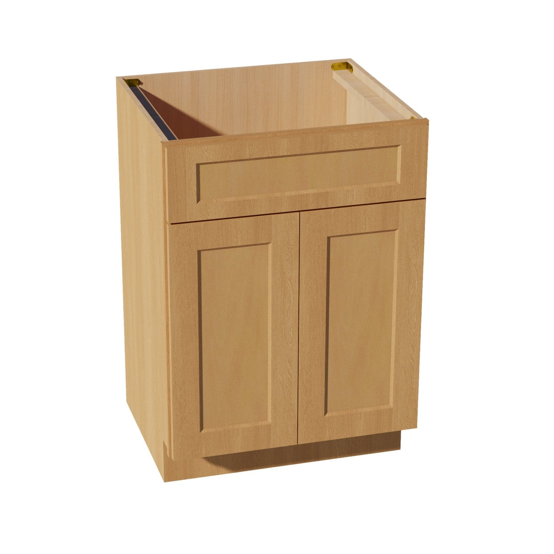 VSB2421-ST  Vanity Sink Base 1 False Drawer & 2 Doors - Shaker Style - Timber   24"W x 34-1/2"H x 21"D