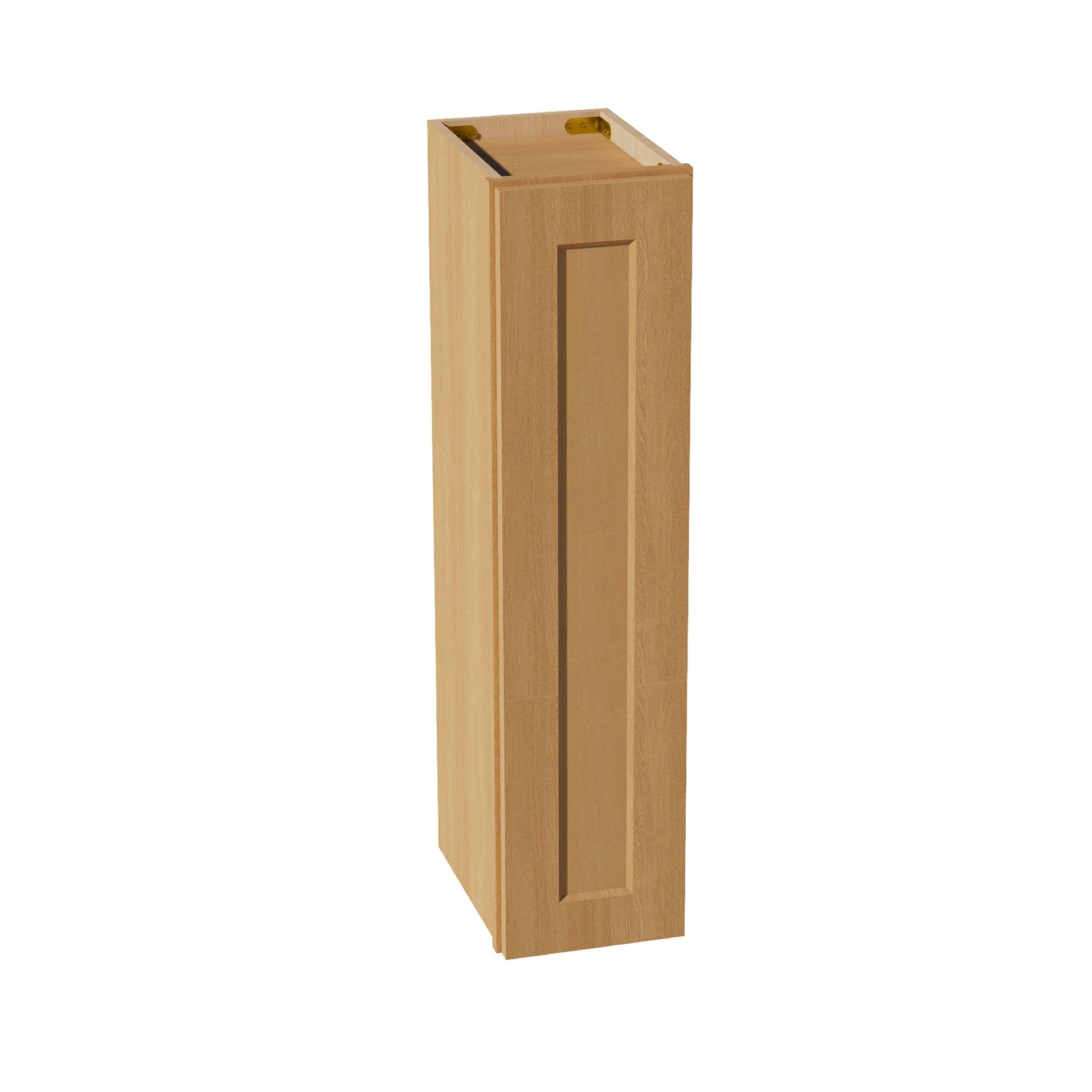 W0936-ST  Wall Cabinet 1 Door & 2 Shelves - Shaker Style - Timber   09"W x 36"H x 12"D