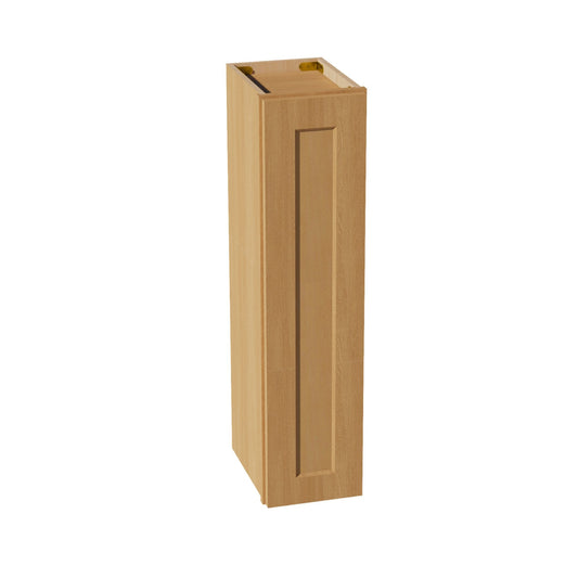 W0936-ST  Wall Cabinet 1 Door & 2 Shelves - Shaker Style - Timber   09"W x 36"H x 12"D